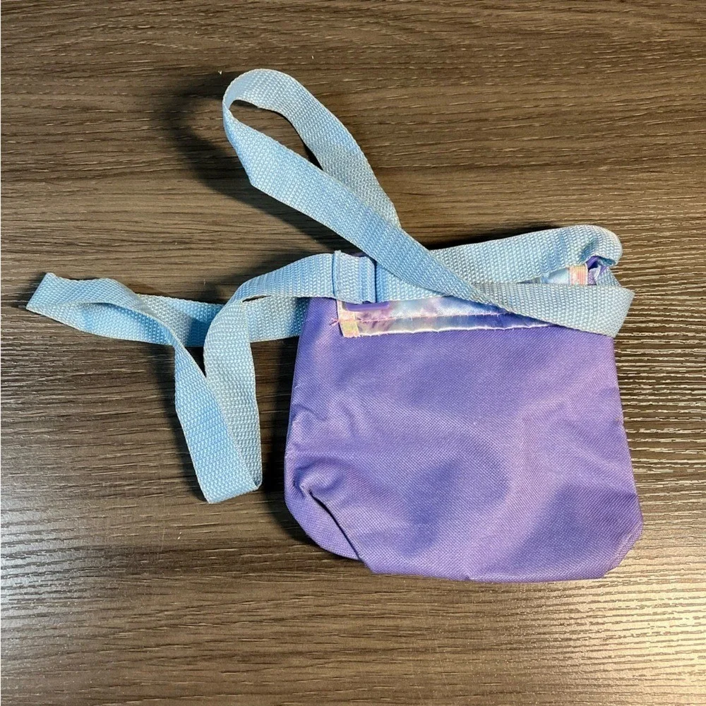 Disney Frozen Elsa Purple Crossbody Purse Follow Your Heart Glitter Bag Kids